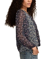 Lucky Brand Women's Print Mix Swing Top