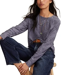 Lucky Brand Women's Cloud Long Sleeve Crew Neck Sweater