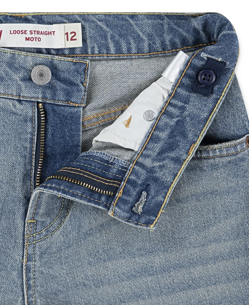 Levi's Big Boys 565 Loose Straight Moto Jeans