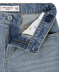 Levi's Big Boys 565 Loose Straight Moto Jeans