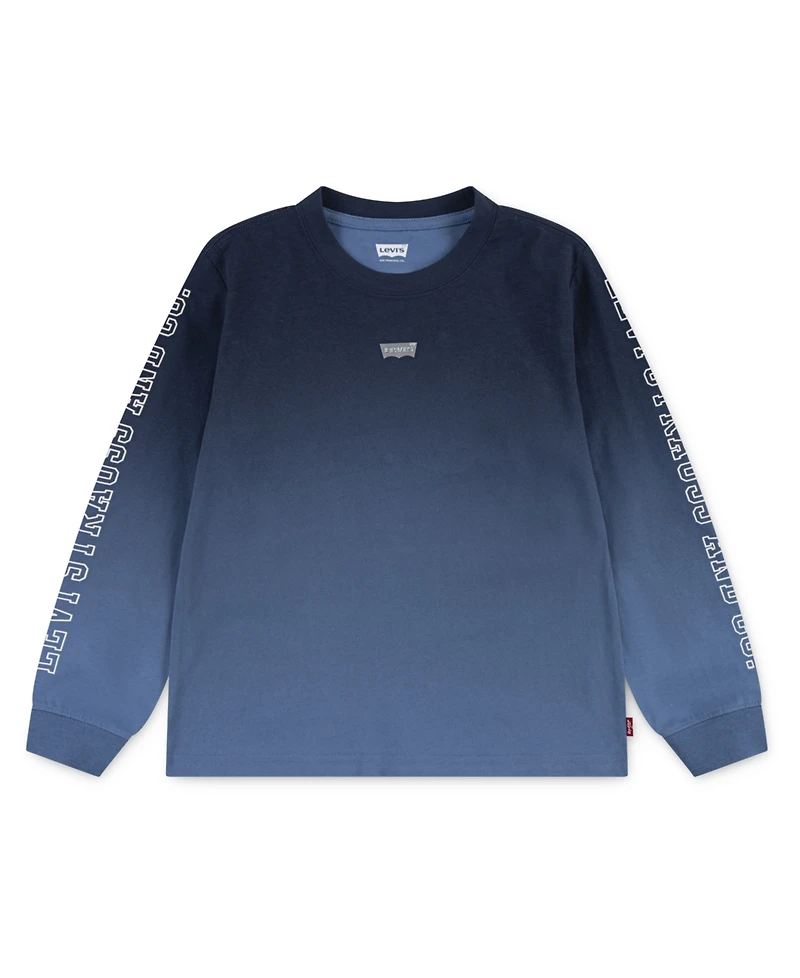 Levi's Little Boys Ombre Print Long Sleeve T-Shirt