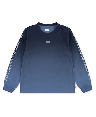 Levi's Little Boys Ombre Print Long Sleeve T-Shirt