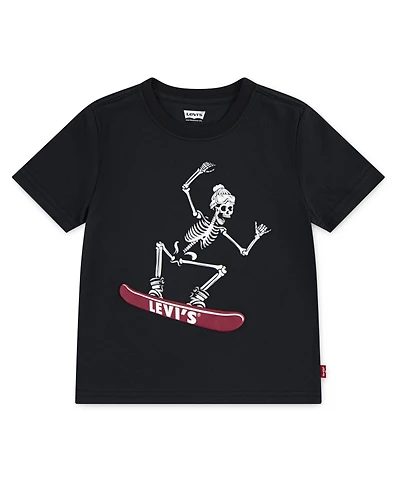 Levi's Toddler Boys Shredding Skeleton Short Sleeve T-Shirt