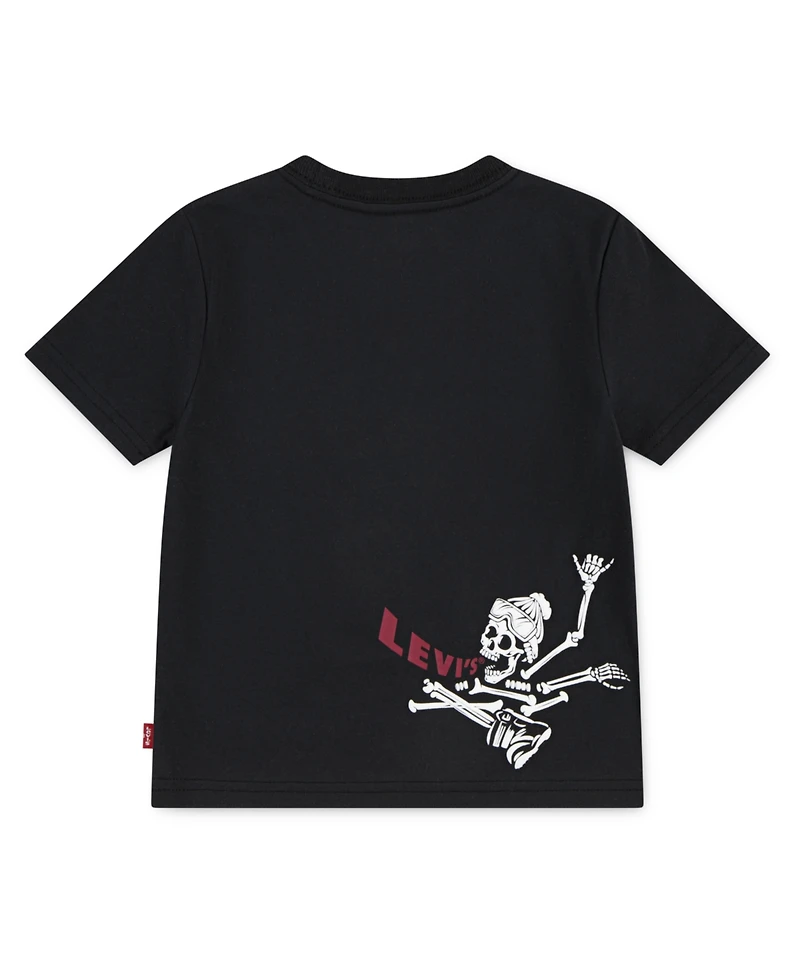 Levi's Little Boys Shredding Skeleton Short Sleeve T-Shirt