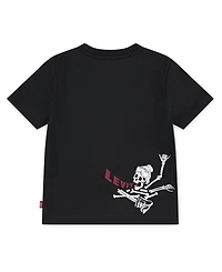 Levi's Little Boys Shredding Skeleton Short Sleeve T-Shirt
