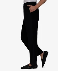 Alfred Dunner Women's Classic Corduroy Elastic Waist Medium Length Pants
