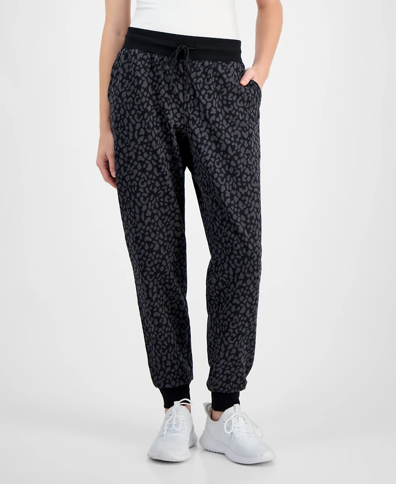 Id Ideology Women's Animal-Print Jogger Pants, Macy's Exclusive
