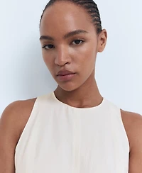 Mango Women's Flared Midi-Dress