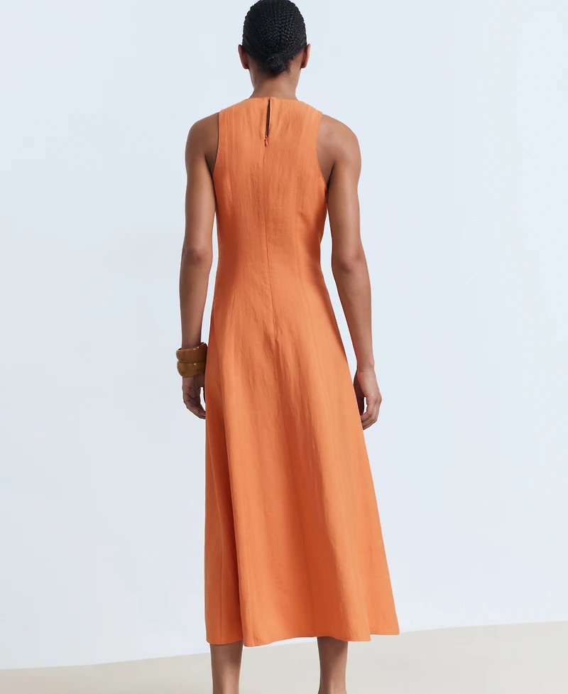 Mango Women's Flared Midi-Dress