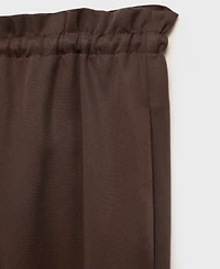 Mango Women's Lyocell Wide Leg Tie Pants