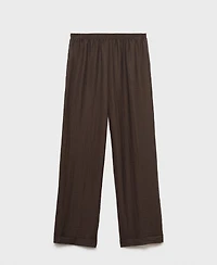 Mango Women's Elastic Waistband Lyocell Pants