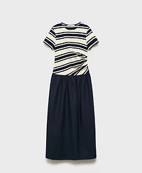 Mango Women's Mixed Striped Dress