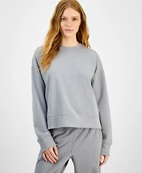 Id Ideology Women's Crewneck Vented-Hem Sweatshirt, Macy's Exclusive