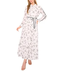 CeCe Women's Long Sleeve Shirt Dress