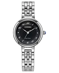 Citizen Women's Classic Silver-Tone Stainless Steel Bracelet Watch, 27.7mm