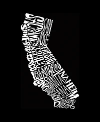 La Pop Art Plus California State Word T-Shirt