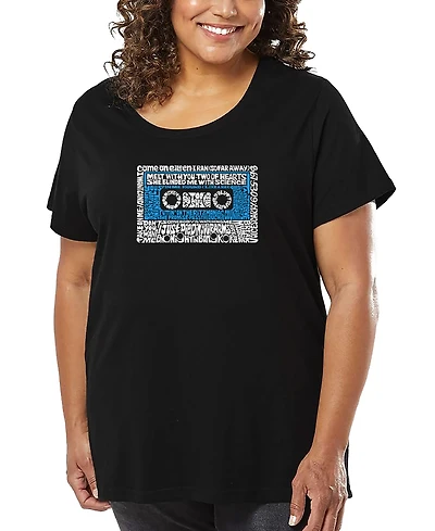 La Pop Art Plus 80's One Hit Wonders Word T-shirt