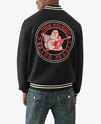 True Religion Men's Western Wool Varsity Jacket