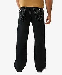 True Religion Men's Vinny Super Flatlock Flap Jeans