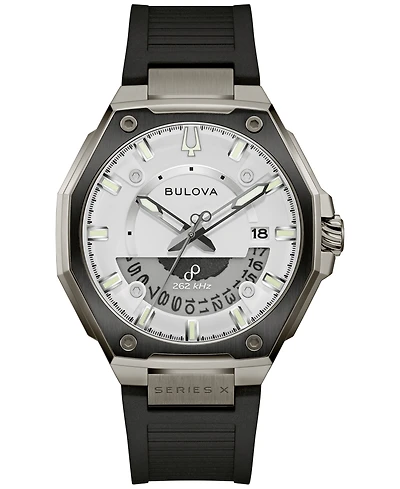 Bulova Men's Luxury Series X Hpq Precisionist Black Rubber Watch 42mm