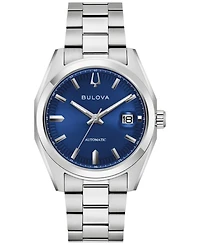 Bulova Men's Classic Surveyor Automatic Silver-Tone Stainless Steel Bracelet Watch 39mm