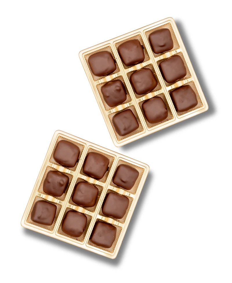 Bixby Chocolate Pecan Caramel Cutes Dark Chocolate, 18 Pieces