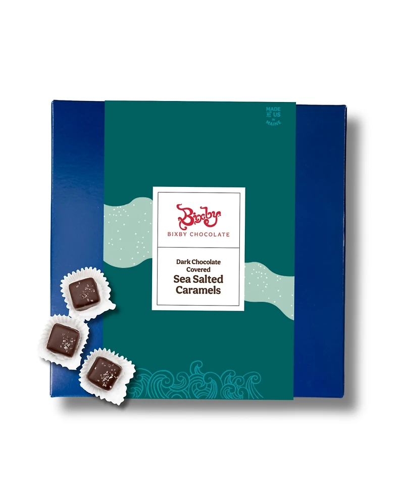 Bixby Chocolate Milk & Dark Chocolate Sea Salted Caramels, 25 Pieces