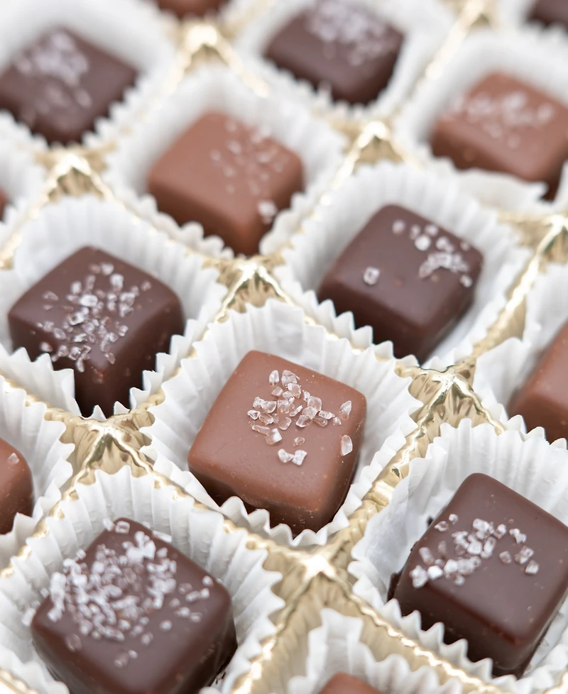 Bixby Chocolate Sea Salted Caramel Gift Box Dark & Milk Chocolate, 50 Pieces