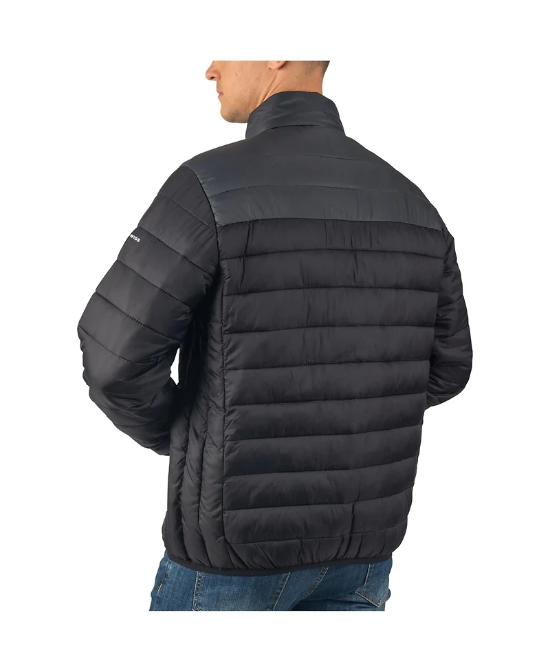 Alpine Swiss Men's Niko Men s Puffer Jacket Warm Down Alternative Insulated Coat | Packable Water-Resistant & Windproof Winter Outerwear with Zipper P