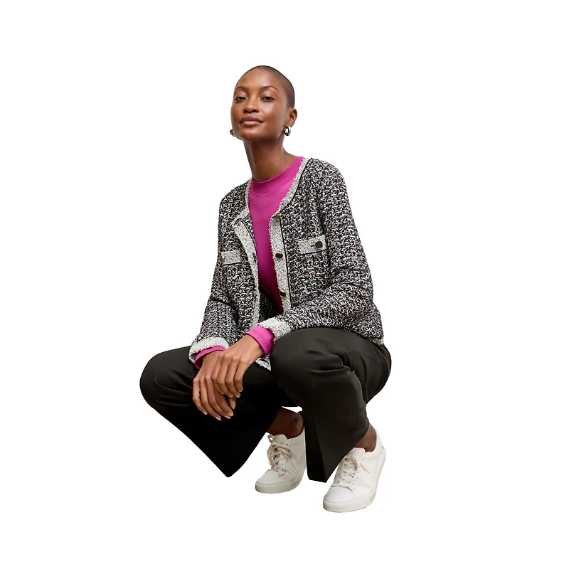M.m.LaFleur Evangeline Lady Jardigan - Boucle Tweed
