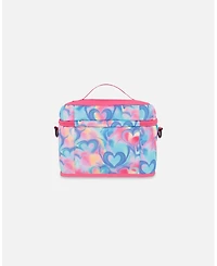 Deux par Deux Girl Lunch Box Rainbow Heart Print - Toddler|Child