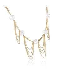 Bcbg Oversized Pearl Chain Necklace