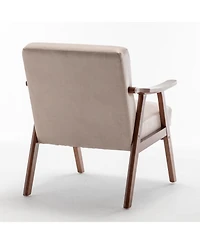Casainc Mid-Century Modern Chair with Solid Wood Frame