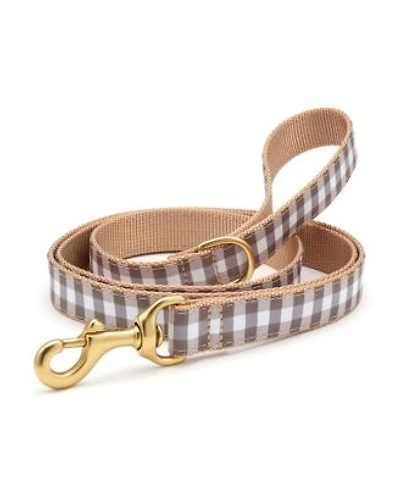 Up Country Gray Buffalo Check Dog Lead