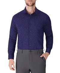 Victor Emmanuel Men's Geometric Print Dress Shirt
