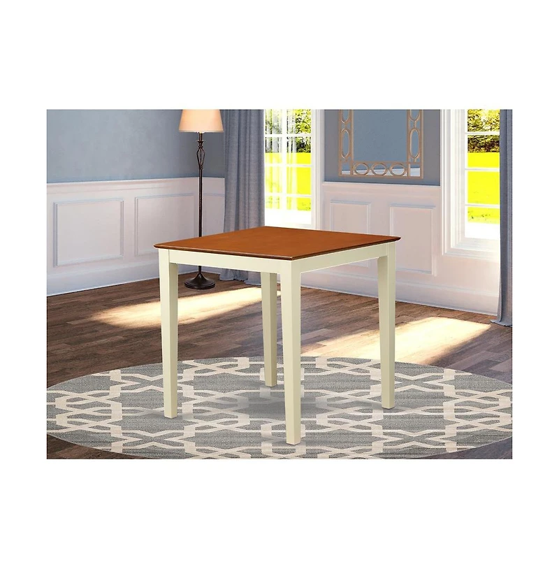 East West Furniture 3 Pc counter height Table and chair set-pub Table and 2 Kitchen bar stool