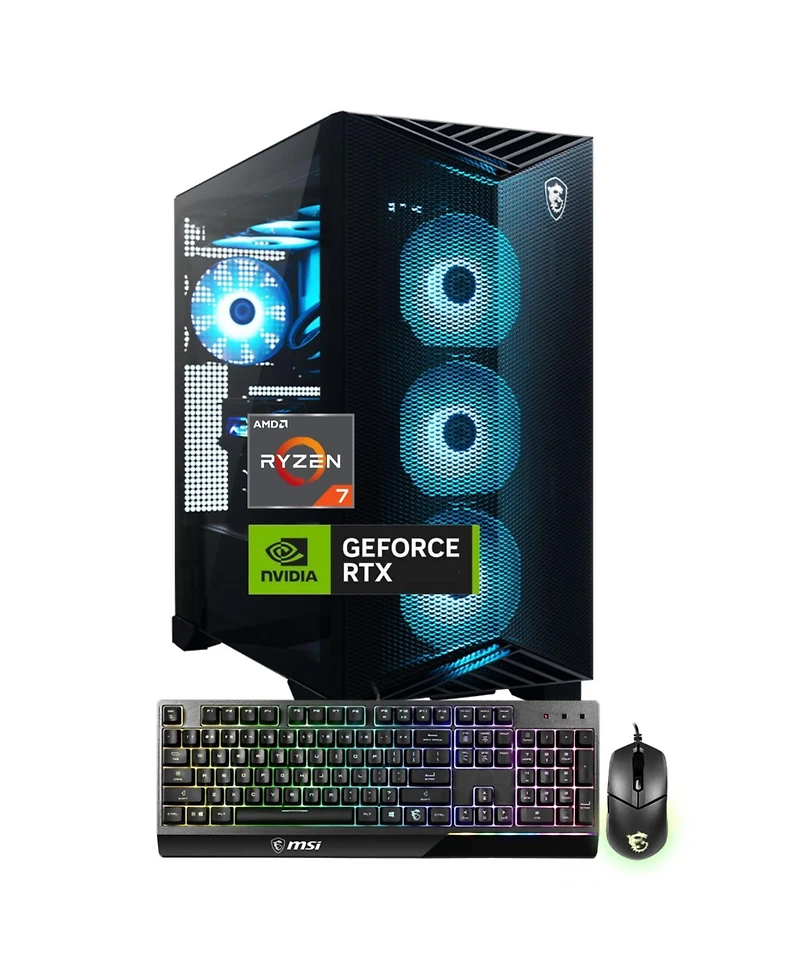Msi Aegis Z2 Gaming Tower Desktop Amd Ryzen 7 9700X 32GB Ram Nvidia GeForce Rtx 5070 2TB Ssd Storage Windows 11 Home - Black