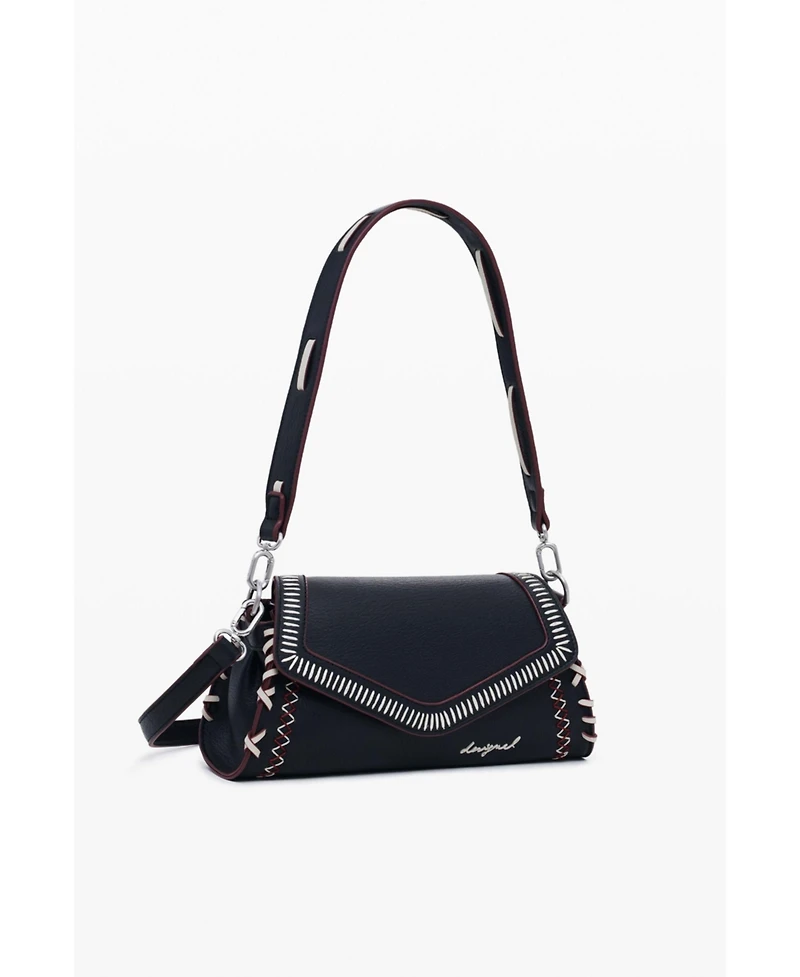 Desigual Women's Medium faux leather effect bag with stitching