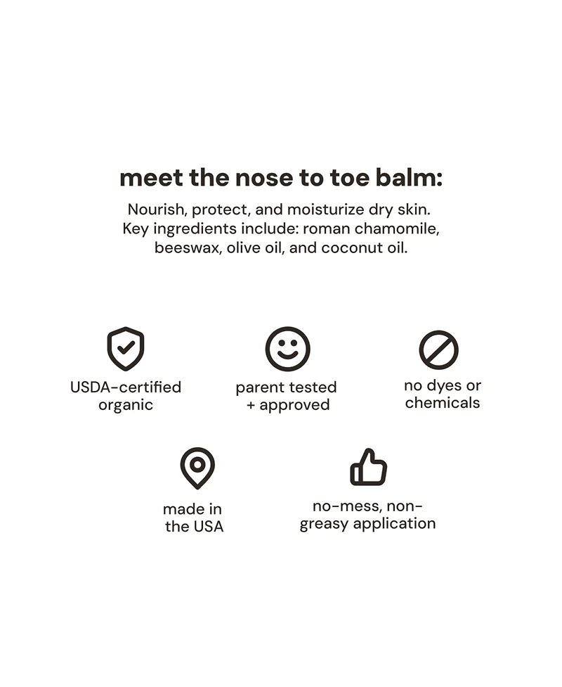 oogiebear Baby Nose to toe balm 0.5oz