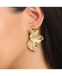 Bcbg Gold-Tone Leaf Statement Earrings