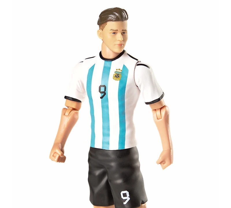 Banbo Toys Sockers Argentina Julian Alvarez 8" Collectible Soccer Action Figure