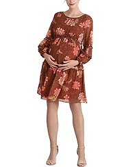 kimi + kai Women's Annie Chiffon Maternity Dress