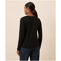 Pact Women's Organic Cotton Softspun Long Sleeve Scoop Neck Tee