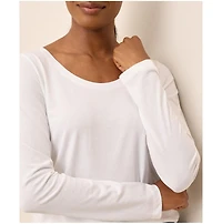 Pact Women's Organic Cotton Softspun Long Sleeve Scoop Neck Tee