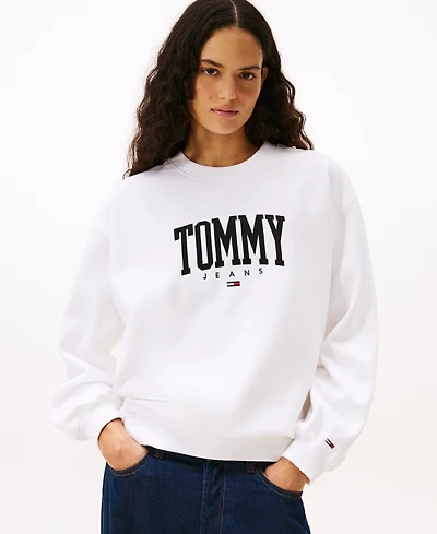 Tommy Jeans Women's Collegiate Crewneck Logo Sweatshirt
