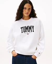 Tommy Jeans Women's Collegiate Crewneck Logo Sweatshirt