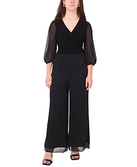 Msk Petite Combo Palazzo Pants