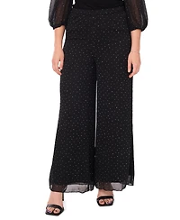 Msk Petite Combo Palazzo Pants