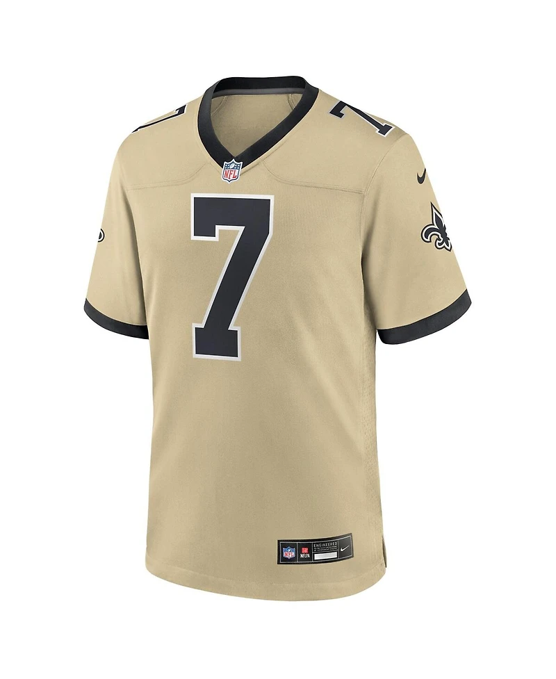 Nike Men's Taysom Hill Gold New Orleans Saints Gameday Golds Alternate Game Player Jersey
