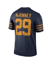 Nike Men's Xavier McKinney Navy Green Bay Packers The 1923 Classic Legend Player Dri-fit Jersey